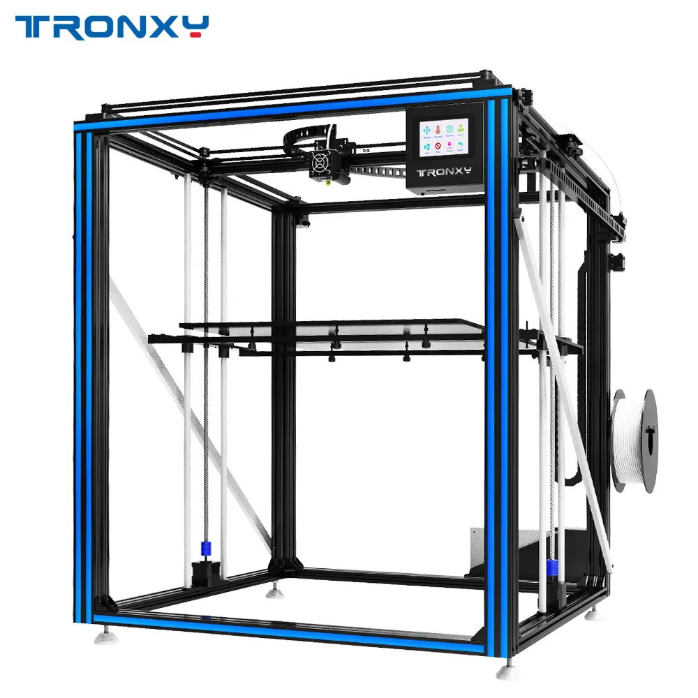 Tronxy X5ST-500 DIY 3d принтер большого размера Тепловая кровать сенсорный экран PLA 1,75 мм нить в подарок