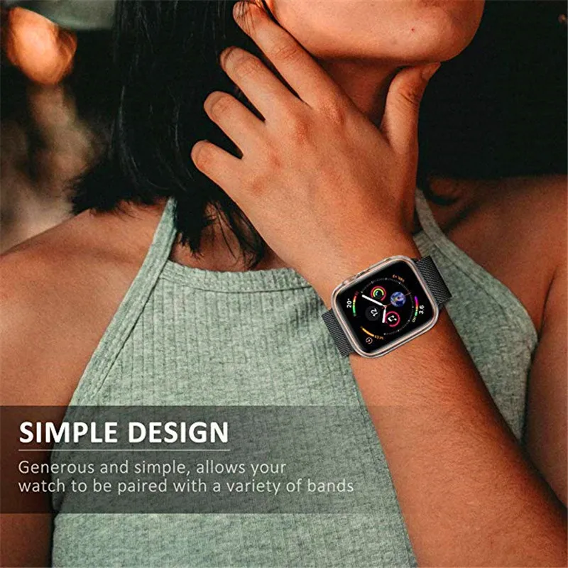 Soft TPU Apple Watch Case For Apple Watch 4/3/2/1 Ultra-thin Transparent Case For Iwatch44/42/40/38mm Soft TPU Apple Watch Case For Apple Watch 4/3/2/1 Ultra-thin Transparent Case For Iwatch44/42/40/38mm