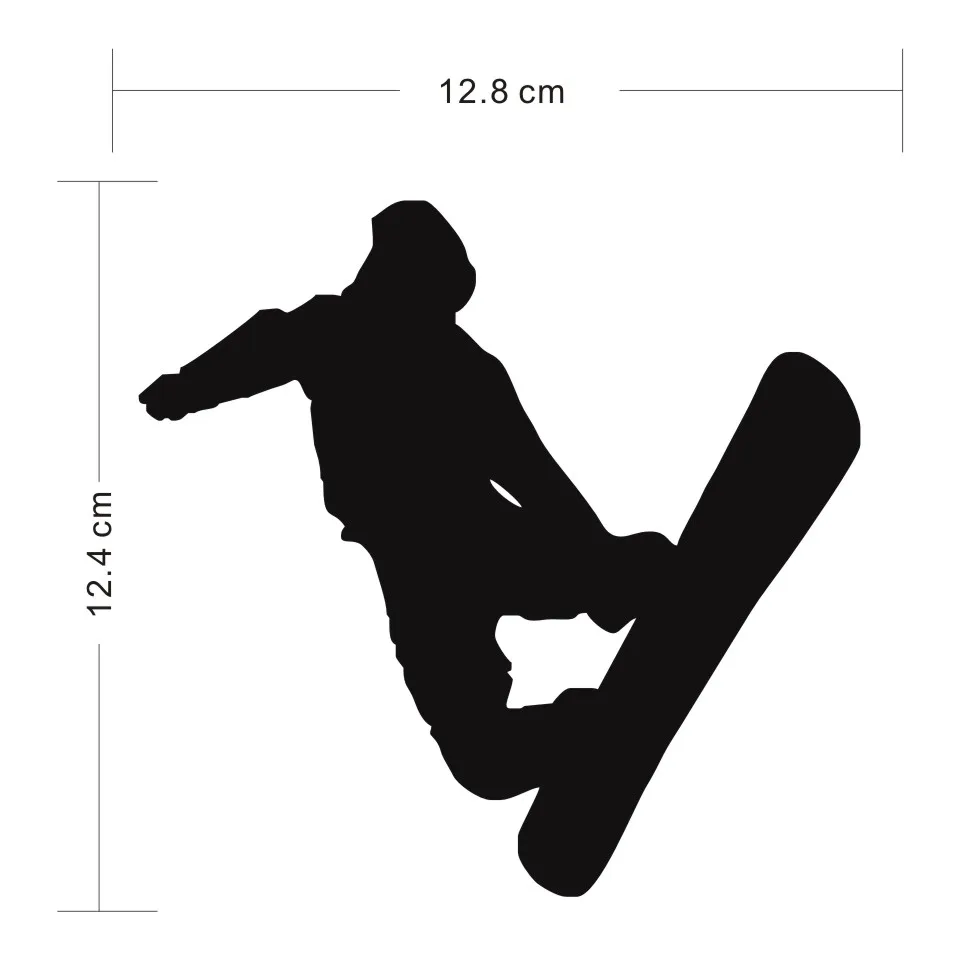 Cunymagos Figure Skating Ski Snowboarding Stickers Car Window Glass Body Decoration Decal Accessories Sticker Auto 12.812 (2)