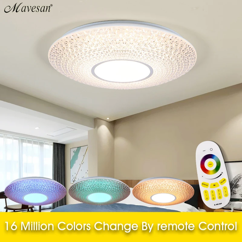 

36W bedroom Ceiling Lights for 10-15 square meters remote control Ceiling Lamps For Living Room led light fixtures free shipping