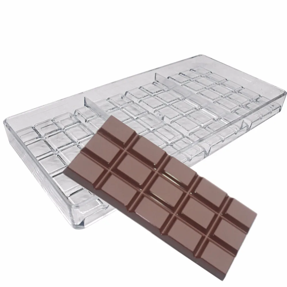

Chocolate Bar Maker Injection Hard PC Candy Mould Polycarbonate Break Apart Bar Chocolate Mold