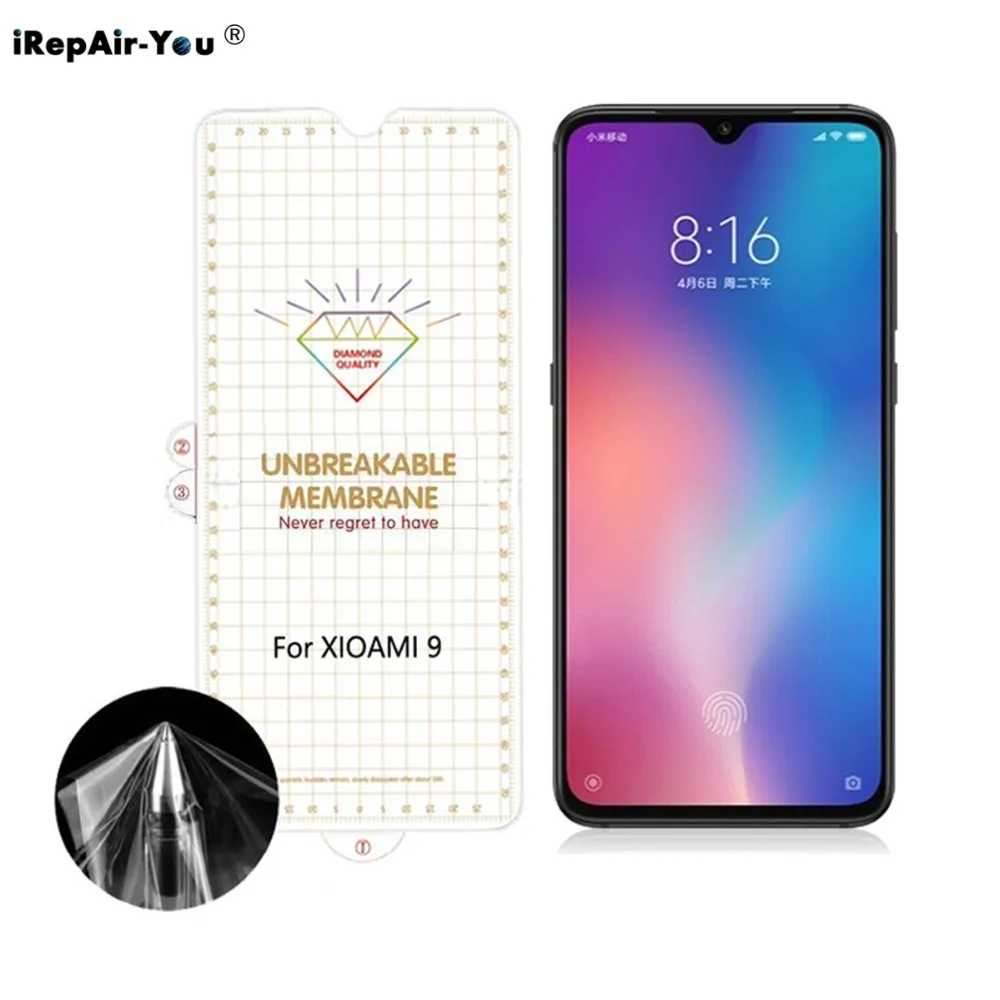 

UNBreakable Membrane Soft TPU Hydrogel Film For Xiaomi Mi 9 8 SE Mix 2S Mix3 Redmi Note 7 6 Pro Full Cover Screen Protector Film