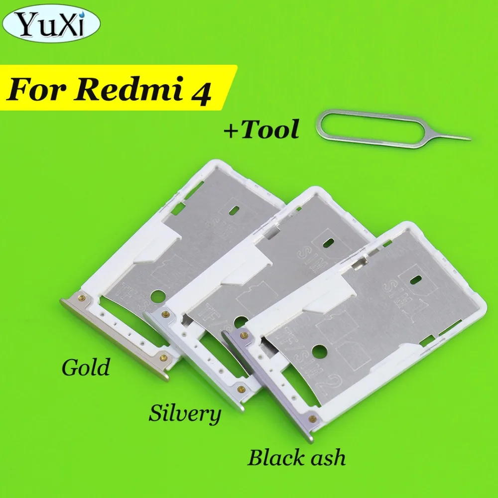 

YuXi 1PCS Micro SIM Card Tray Holder Micro SD Card Slot Holder Adapter for Xiaomi for Redmi 4