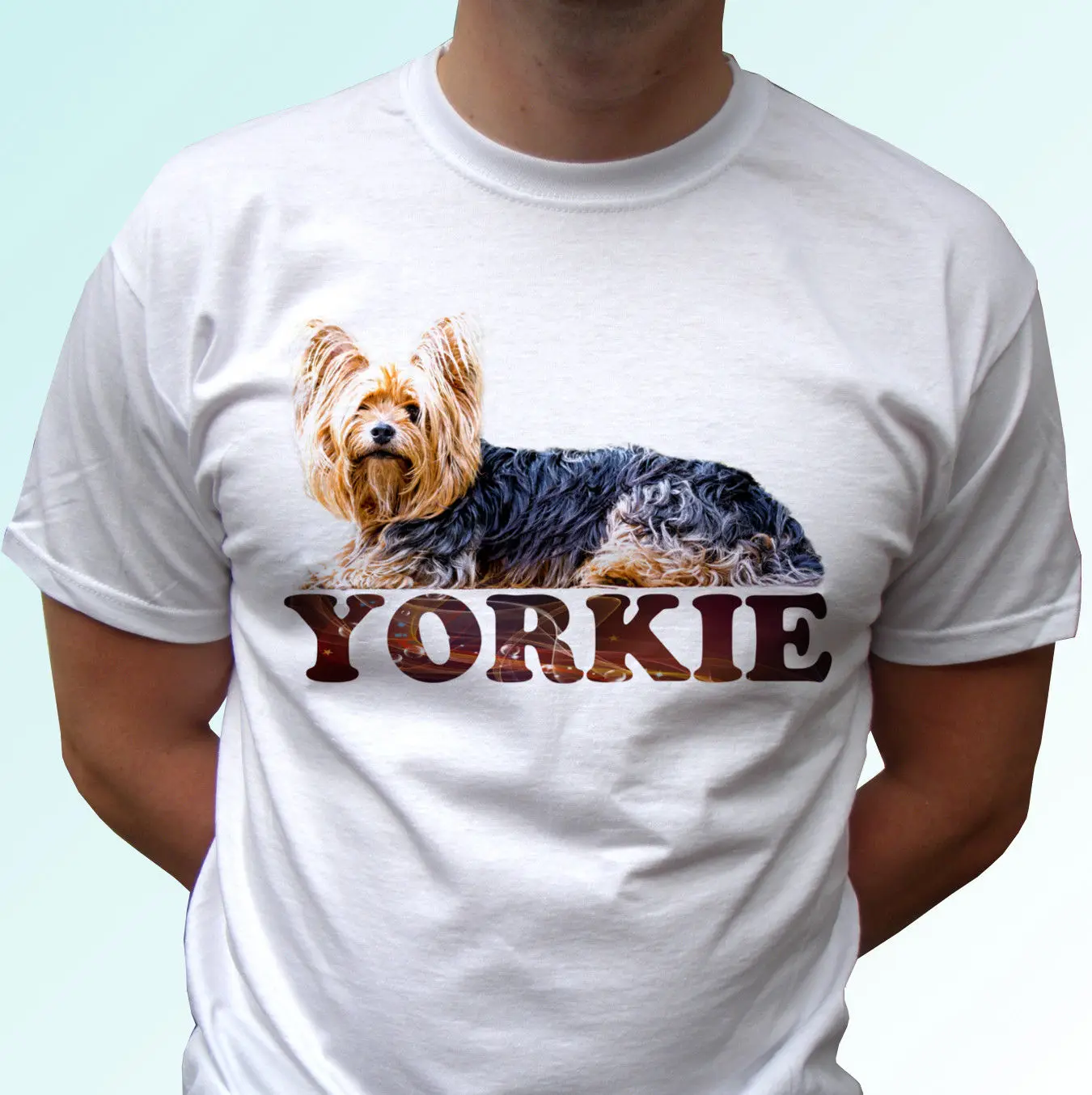 Yorkshire Terrier white t shirt dog Yorkie top tee mens womens Cool