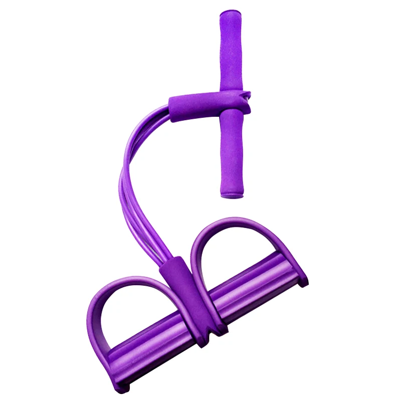 

Upgrade Expander 4 Tube Strong Fitness Resistance Bands Latex Pedal Exerciser Sit-up Pull Rope Home Gym Yoga Sport Training