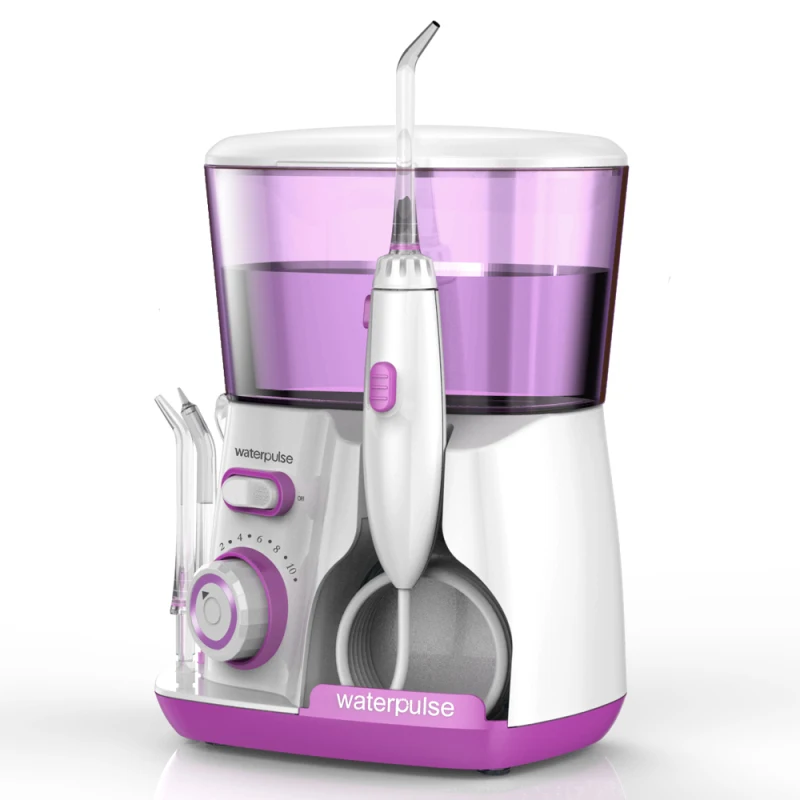 

3 Colors Family Waterpulse Oral Irrigator 5pcs Tips Tooth Cleaner Water Flosser Floss 800ml Dental Teeth Clean Machine Tool Kit