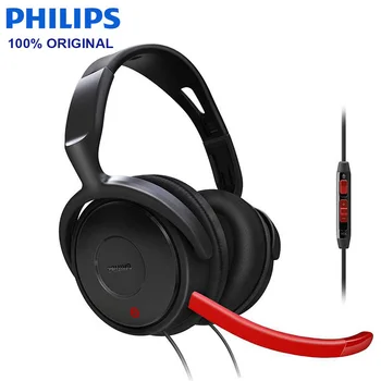 

new Philips SHG7980 Wired Headphone Support Video & Game wiht 3.5mm Plug Microphone Wire Control for Video Chat Official Test