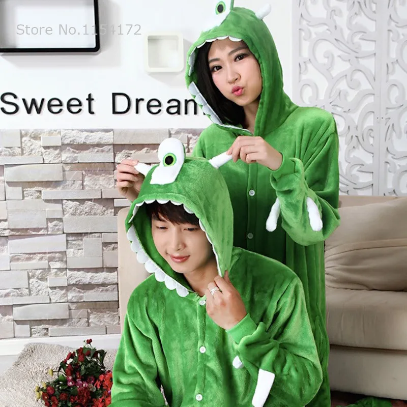 

Kigurumi Monster Mike unisex adults flannel animal Pajamas cosplay Pijama Onesies Pyjamas women Sets sleep Robe