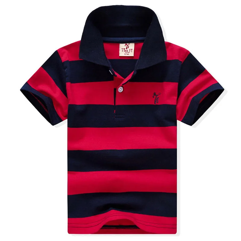 

Baby Boy T-shirt Short Sleeve Striped Summer Tops Clothes Cotton Soft For Children 2-11 Years Baby Sport T Shirt Clothing