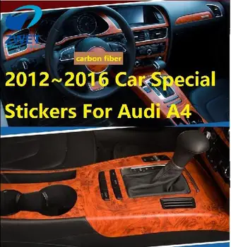 

ZWET Car For Audi a4 b8 Special Stickers For Audi A4 B7 B8 B9 carbon fiber sticker For A4 Black/Silver/Red2012~2016