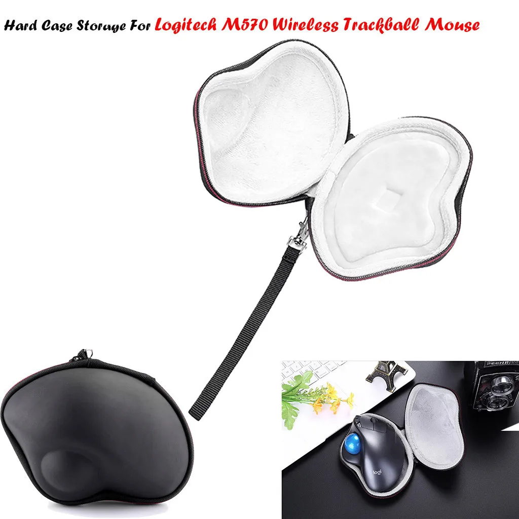 

Protective Case Carrying Pouch Cover Bag Logitech M570 Wireless Trackball Mouse Travel EVA Hard Storage Protective Case 2019