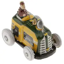 Tractor diésel Vintage modelo de cuerda hacia arriba, juguetes de cuerda, regalos de colección para niños, niños, adultos