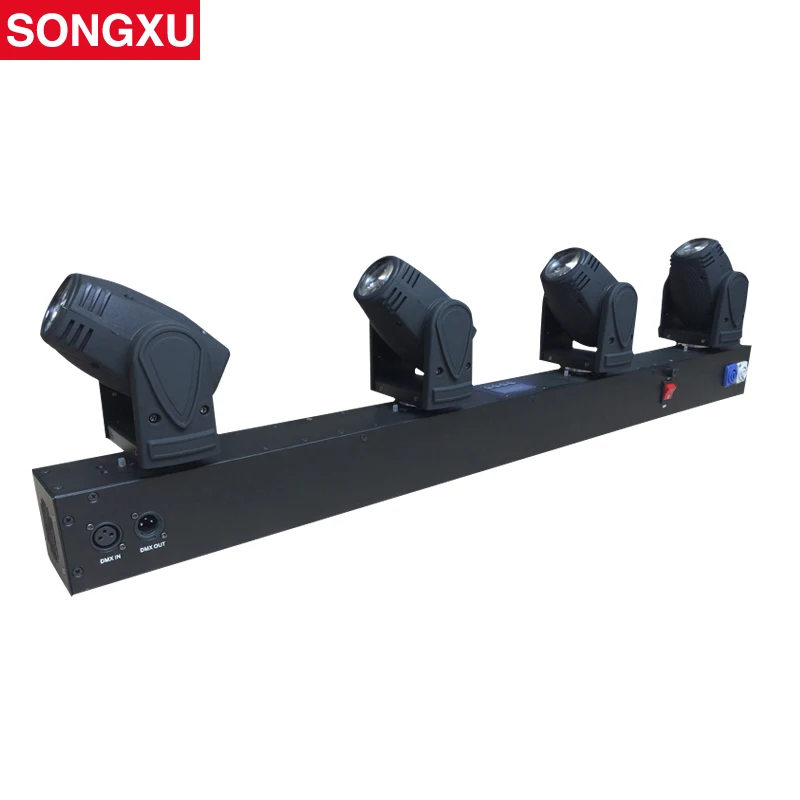 

SONGXU 4 heads RGBW full color rotating led beam moving head light stage equipment light/SX-MH0410