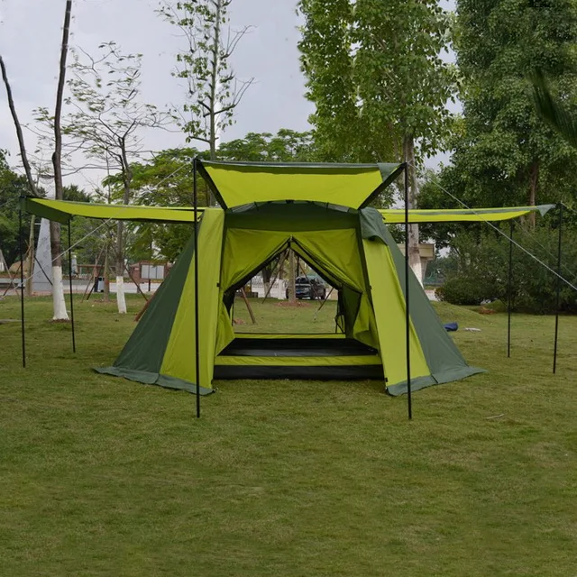 Cheap Genuine Alltel   4 people outdoor double layer A-042 camping automatic four seasons tent