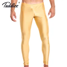 Бренд Taddlee, сексуальные длинные штаны, мужские, спортивные, для бега, узкие, высокие, тянущиеся, для активного бега, для тренировок, леггинсы, полная длина