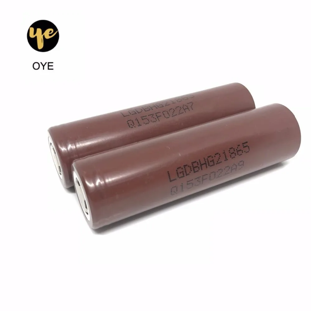 OYE 100% HG2 18650 3000mAh battery 18650HG2 3.6V discharge 20A dedicated For LGHG2 Electronic cigarette Power | Электроника