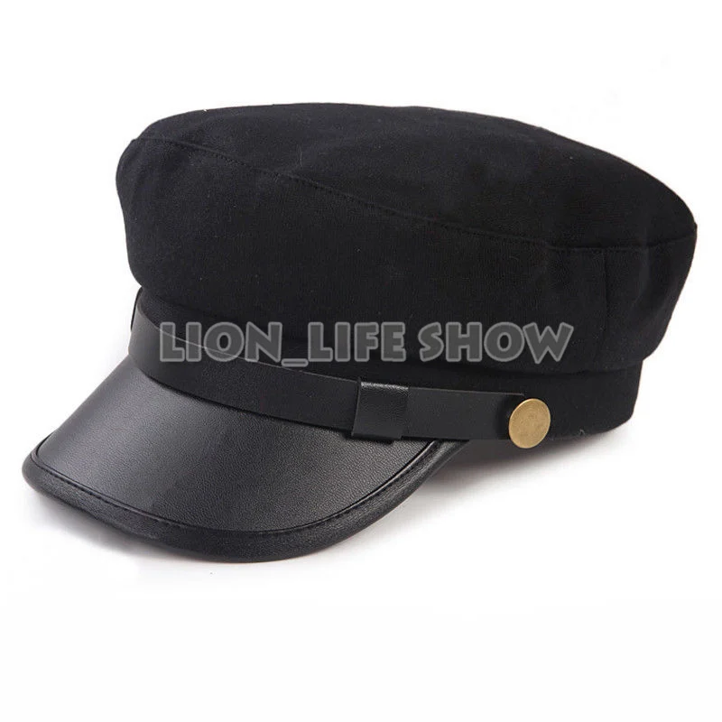 

Biamoxer Universal Lychee Light Club Zera Jyaibo Japanese Student Black Hat Cap Cosplay