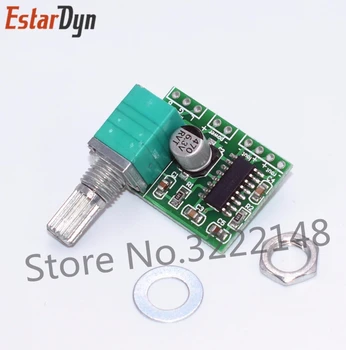 

Free shipping 10pcs/lot PAM8403 mini 5V digital amplifier board with switch potentiometer can be USB powered