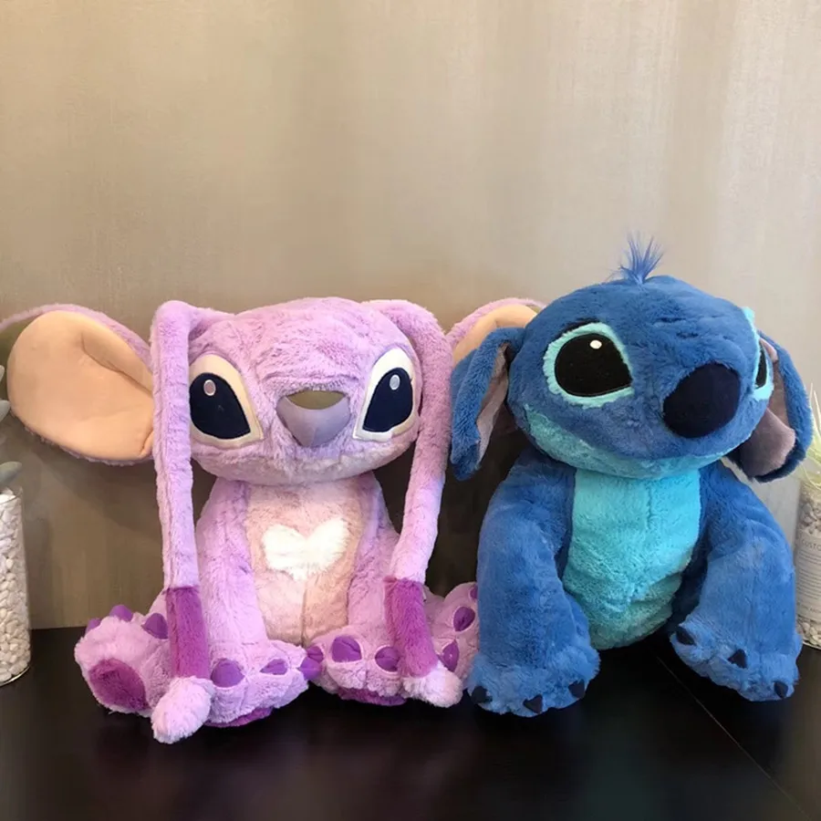 1pcs 38cm 15inch Kawaii Stitch and Angel Plush Doll Lilo and Stitch Plush Toys for Children
