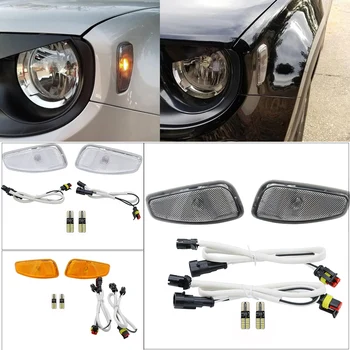 

Fit For Jeep Renegade 2015 2016 2017 2018 2019 Chrome Turn Signal Head Light Side LED Lamps Non Polarity T10 LED Bulbs