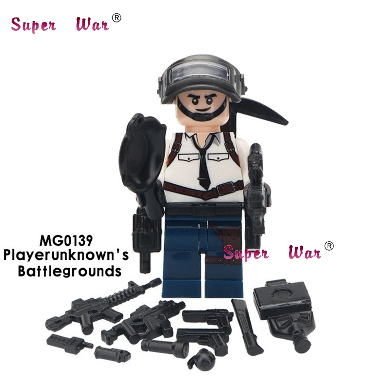 

Single Playerunknown's Battlegrounds A Tactical Competitive Shooting Sandbox Game Character building blocks toys for children