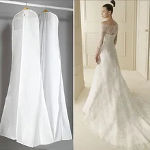 1 шт. нетканые Ткань и Пластик Свадебные Платья Одежда пыли крышка Сумки для хранения для одежды