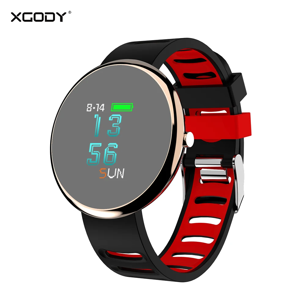

XGODY i10 Unique Mirror Screen Smart Watch Women Blood Pressure Heart Rate Fitness Tracker Smartwatch for Apple iphone Android