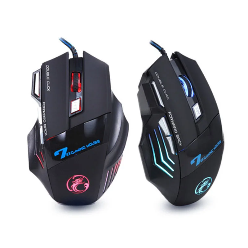 NEW Wired Gaming Mouse Mice 7 Buttons Optical Computer Mouse E Sports USB Mouse For Computer