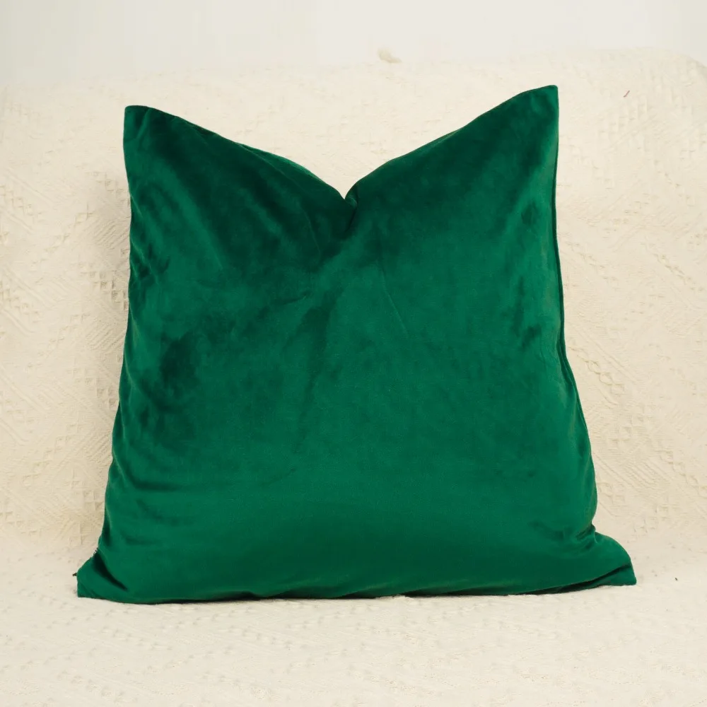 Lovely Velvet Cushion Cover Luxury Green Pillow Case Chair/sofa Pillow