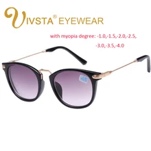 IVSTA новые готовые солнцезащитные очки для близорукости, модная оправа для близорукости и линзы 100-400 градусов солнцезащитные очки-1-1,5-2-2,5-3-3,5-4
