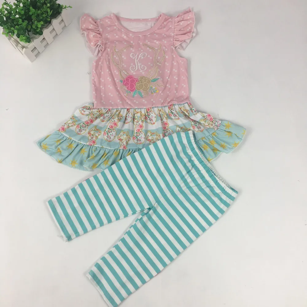 Puresun Easter Vintage Design Girls Spring Clothes Baby Embroidery