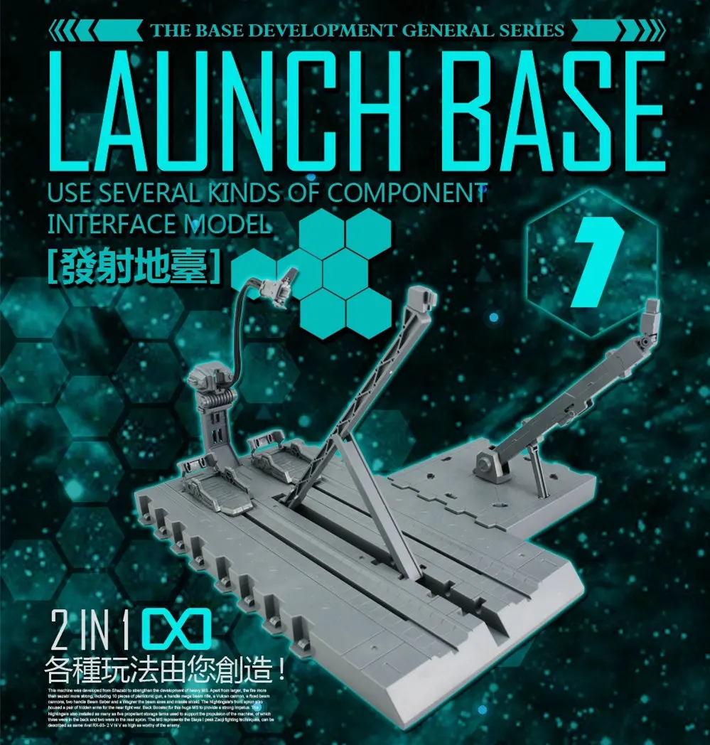 

Dragon Momoko commom Launch Base for Bandai MG 1/100 HG 1/144 Gundam