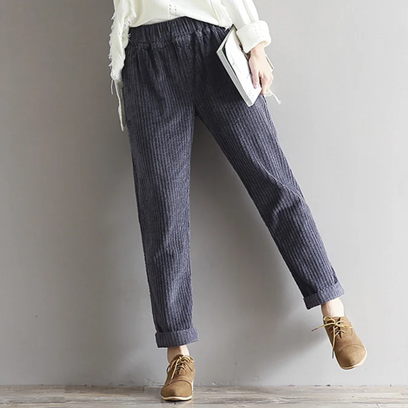 Вельветовые брюки женские бананы с чем носить - 93 фото