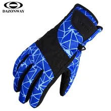 Унисекс водонепроницаемые перчатки для катания на лыжах Зимние мужские и женские перчатки с сенсорным экраном теплые бархатные дышащие перчатки для катания на снегоходах перчатки для сноуборда синий розовый