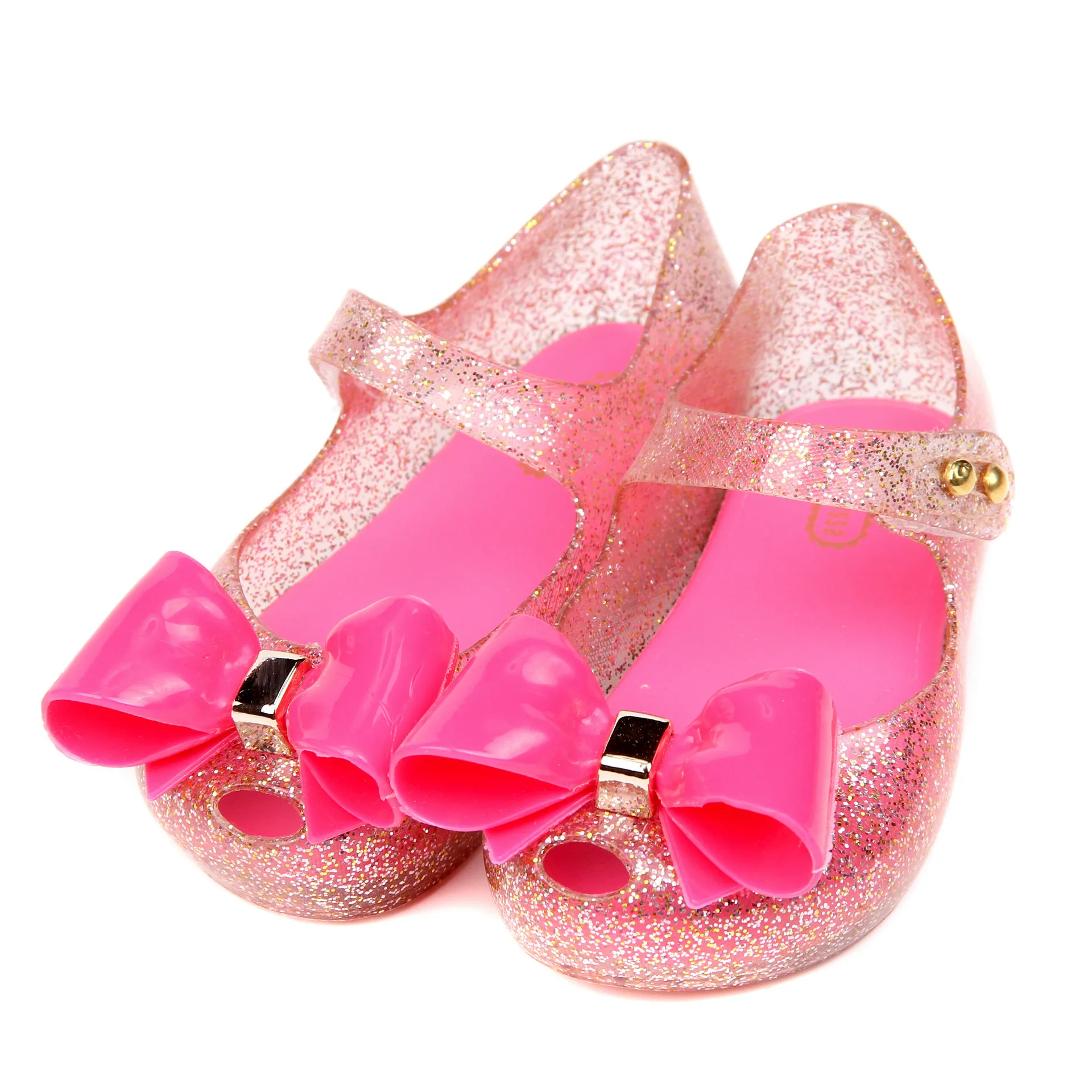 Mini Melissa 2017 Bow Girls Sandals children Jelly Shoes Princess Shoes