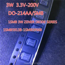 1SMB5917BT3G 1SMB5918BT3G 1SMB5919BT3G 1SMB5920BT3G 4.7 V 5.1 V 5.6 V 6.2 V 3.0 W dioda zenera SMD DO-214AA/SMB nowy 100 sztuk/partia
