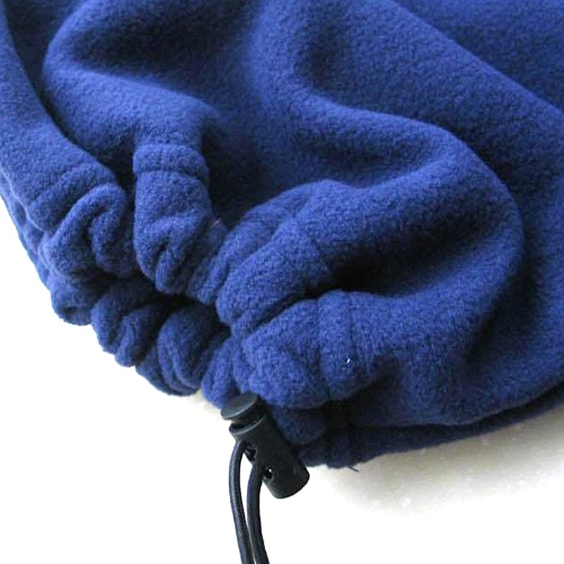 Синий флис шеи теплый шарф шляпа Лыжная одежда Сноубординг