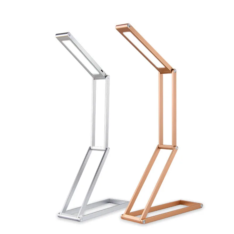 

Ultra-thin four-stage folding metal transformer table lamp fashion students learn two-stage dimming LED Reading desk lamp