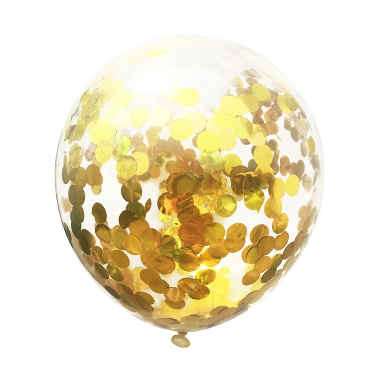 YORIWOO воздушный шар "Конфетти" Красочные воздушные шары воздушный латексный шар розовое золото для свадьбы или «нулевого дня рождения» 1st День рождения украшения Дети