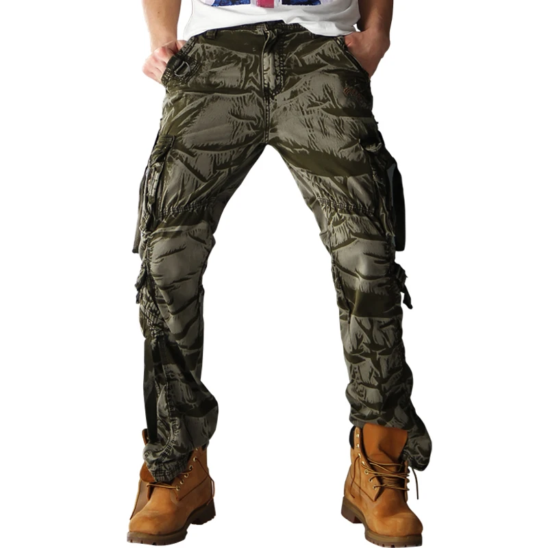 New Fashion Men Pants Winter Cotton Camouflage Military Pants Men