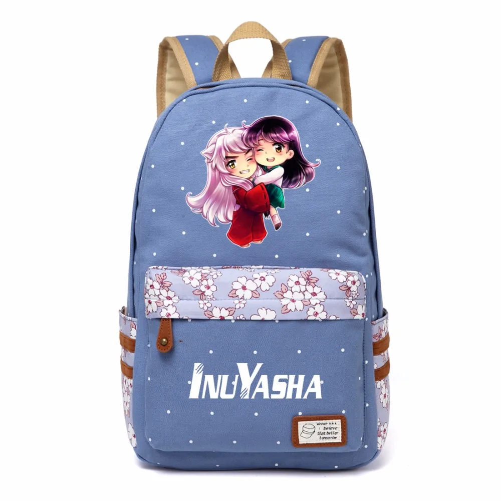 Тканевая сумка WISHOT Inuyasha рюкзак с цветами для девочек студенток детей школьные