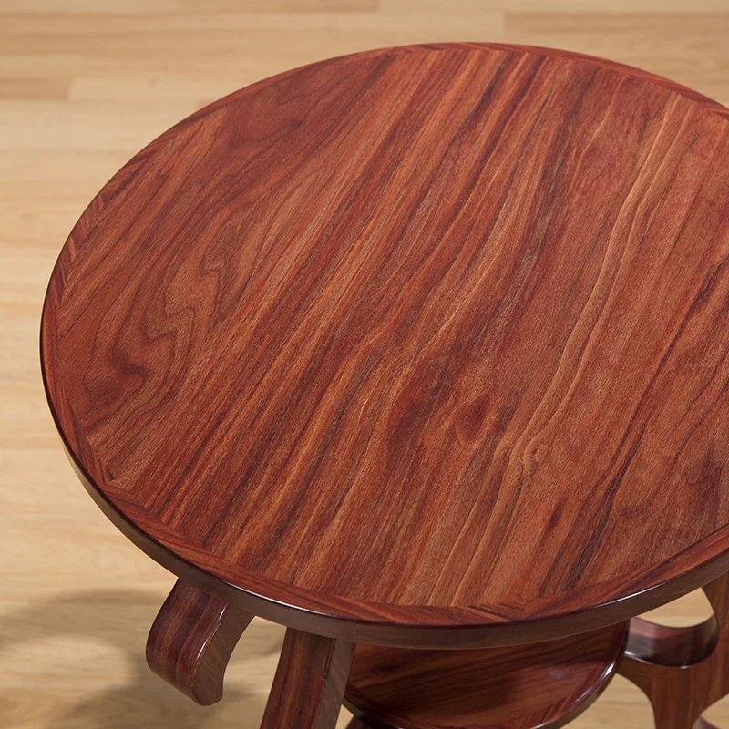 Self-contained solid wood tea table antique old furniture round wooden end table suitable for the living room made in china M223