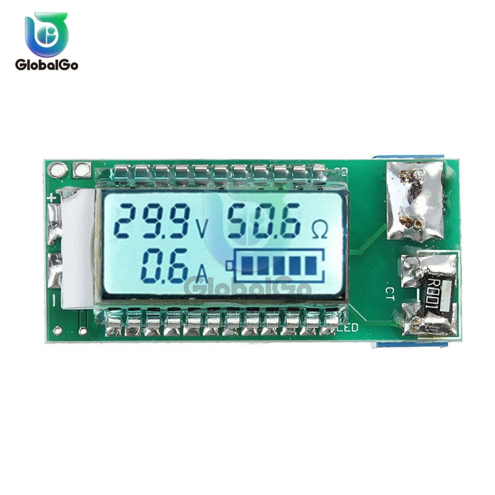 

LCD Lithium Li-ion 18650 26650 Battery Tester Capacity Current Voltage Meter Backlight Electricity Power Ammeter Voltmeter