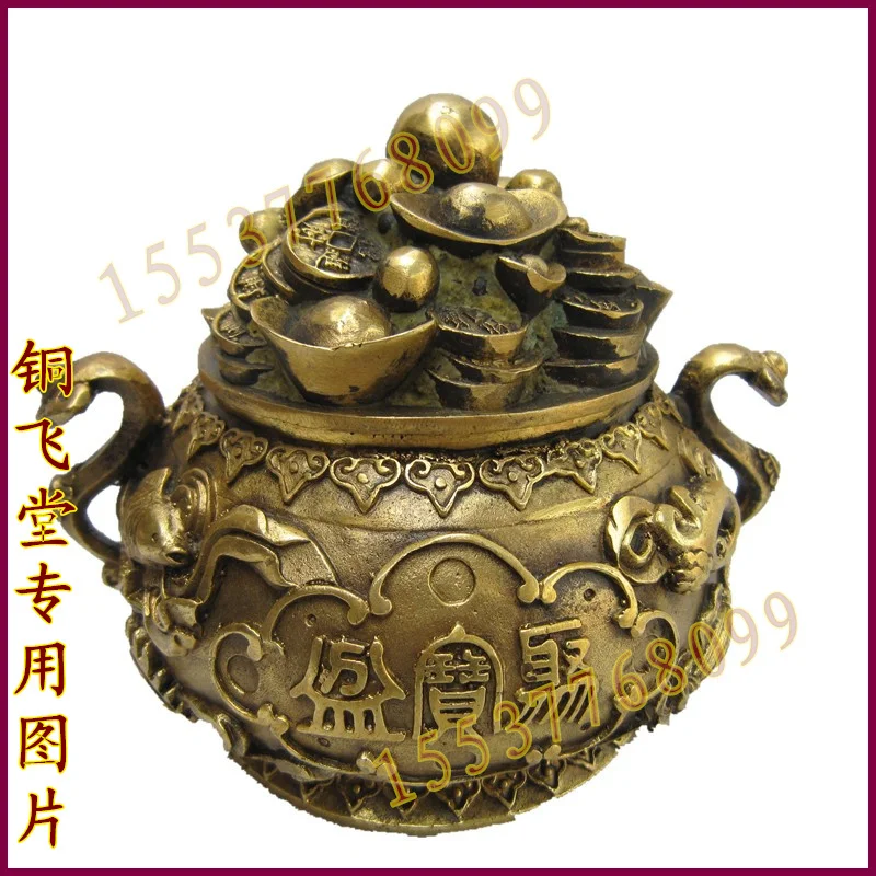 

Bronze crafts copper incense burner lucky aromatherapy furnace copper incense burner