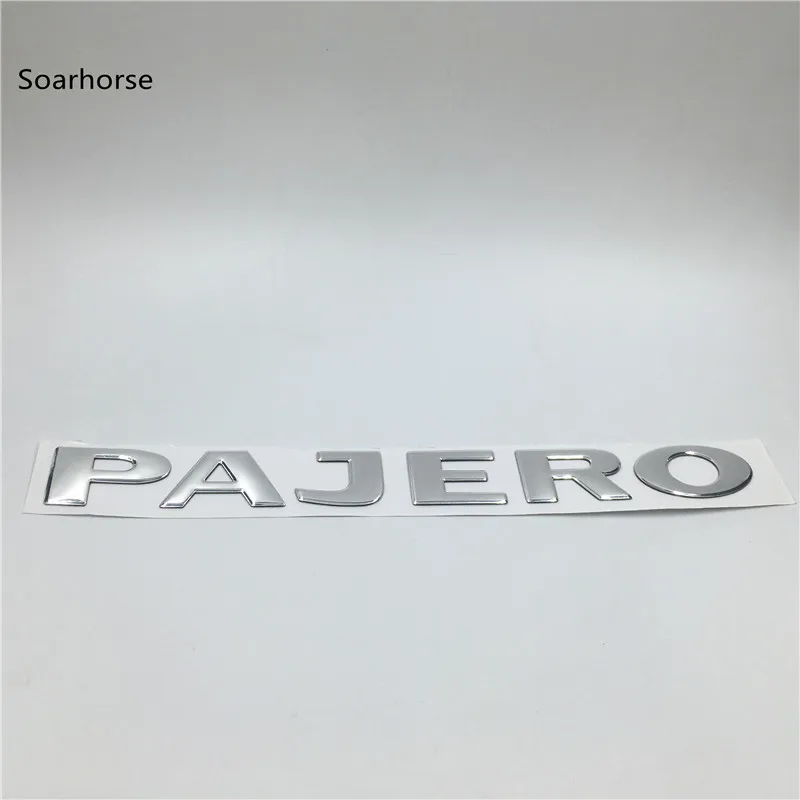  Soarhorse for Mitsubishi Pajero Letters Rear Trunk Emblems Badges Tail Logo Sticker 220*24mm