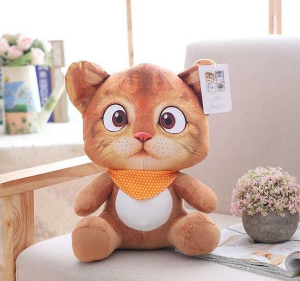 20cm 3D Cat Toys Kawaii Plush Animal Cats Dolls Toys Gifts 2