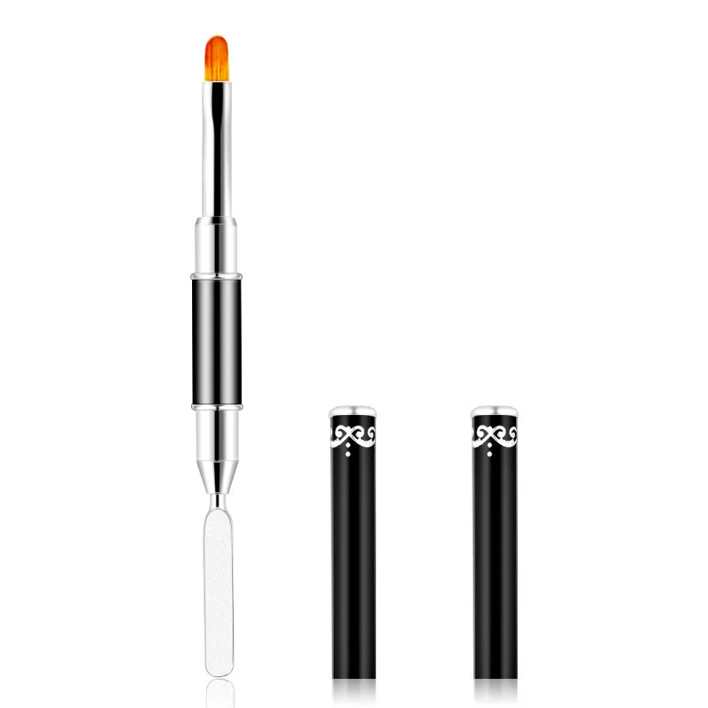 

Nail Double Head Multi-function Fast Extension Glue Phototherapy Pen Embossed Embossed Brush Plastic Round Head Tool Pen