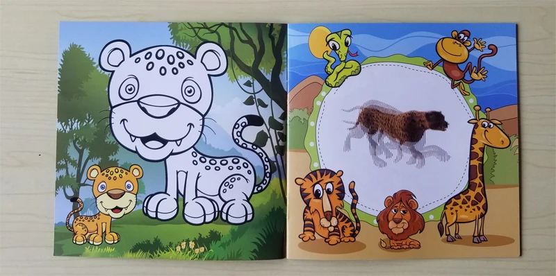 22 Pages Cute Animal Style Secret Garden Painting Drawing Kill Time Book Will Moving DIY Children's Puzzle Magic Coloring Book 22 Pages Cute Animal Style Secret Garden Painting Drawing Kill Time Book Will Moving DIY Children's Puzzle Magic Coloring Book
