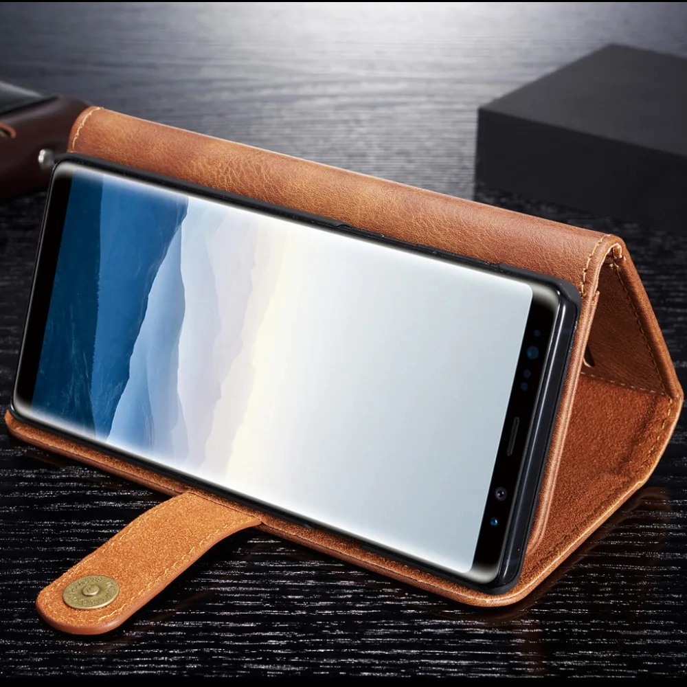 Чехол-Кошелек с отделениями для карт, кожаный чехол для samsung Galaxy Note 8 Note9 10, чехол S8 S9 S10 Plus, Магнитный чехол-книжка