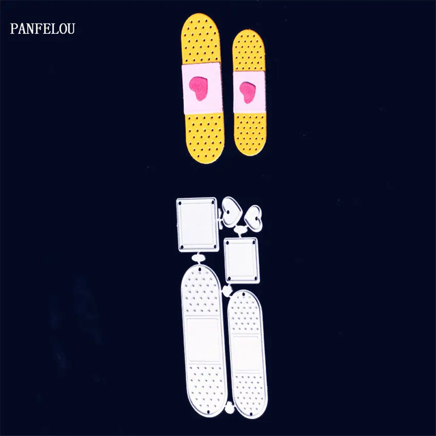 8.1x4.2cm PANFELOU металл ремесло коробка для документов Бумага высечки штампы для скрапбукинга/DIY Рождество Свадебные карты ручной счет - Цвет: 8.1x4.2cm